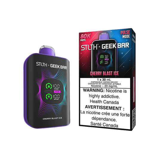 STLTH X GEEK BAR DISPOSABLE - CHERRY BLAST ICE - Simpli Vape - Canada shipping and delivery