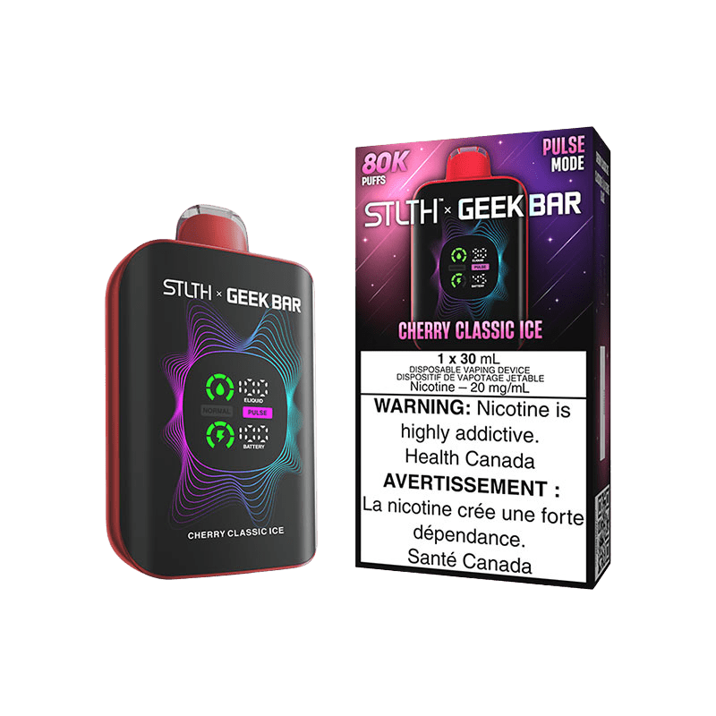 STLTH X GEEK BAR DISPOSABLE - CHERRY CLASSIC ICE - Simpli Vape - Canada shipping and delivery