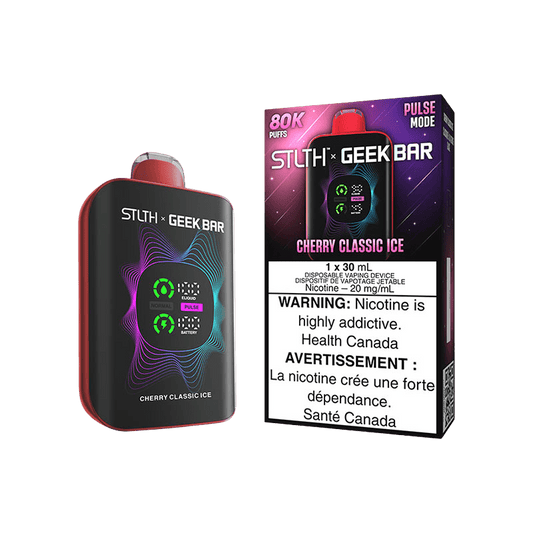 STLTH X GEEK BAR DISPOSABLE - CHERRY CLASSIC ICE - Simpli Vape - Canada shipping and delivery