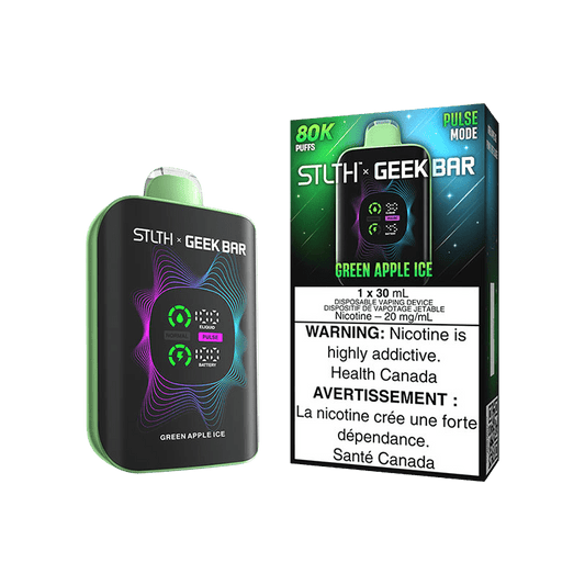 STLTH X GEEK BAR DISPOSABLE - GREEN APPLE ICE - Simpli Vape - Canada shipping and delivery