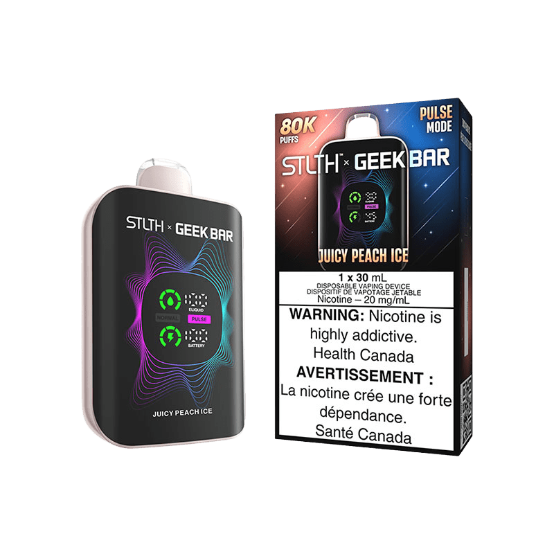 STLTH X GEEK BAR DISPOSABLE - JUICY PEACH ICE - Simpli Vape - Canada shipping and delivery