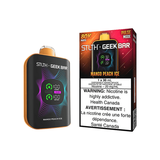 STLTH X GEEK BAR DISPOSABLE - MANGO PEACH ICE - Simpli Vape - Canada shipping and delivery