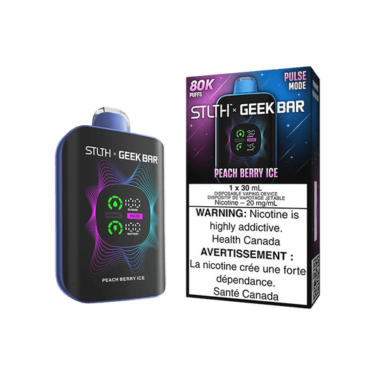 STLTH X GEEK BAR DISPOSABLE - PEACH BERRY ICE - Simpli Vape - Canada shipping and delivery