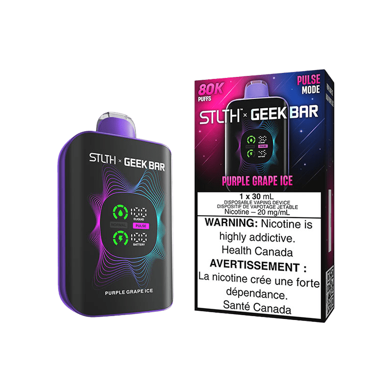 STLTH X GEEK BAR DISPOSABLE - PURPLE GRAPE ICE - Simpli Vape - Canada shipping and delivery