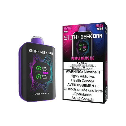 STLTH X GEEK BAR DISPOSABLE - PURPLE GRAPE ICE - Simpli Vape - Canada shipping and delivery