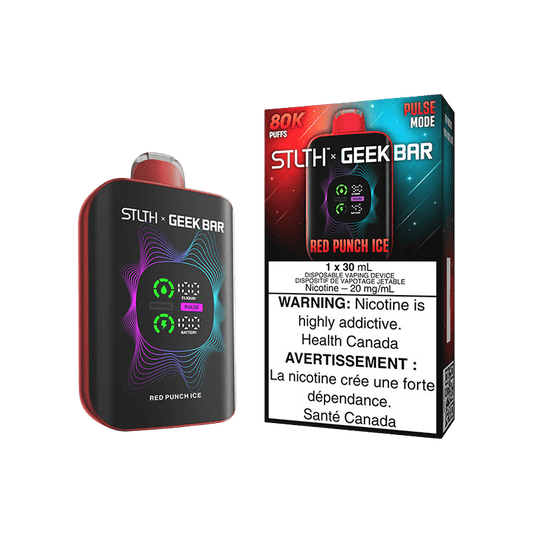 STLTH X GEEK BAR DISPOSABLE - RED PUNCH ICE - Simpli Vape - Canada shipping and delivery