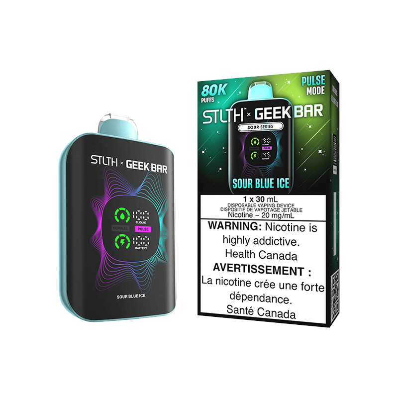 STLTH X GEEK BAR DISPOSABLE - SOUR BLUE ICE - Simpli Vape - Canada shipping and delivery