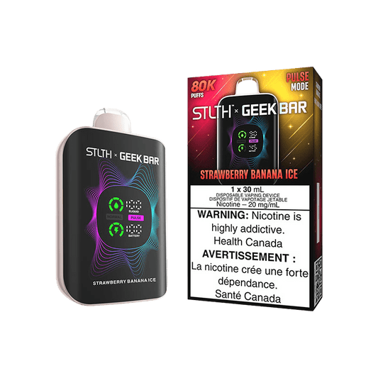STLTH X GEEK BAR DISPOSABLE - STRAWBERRY BANANA ICE - Simpli Vape - Canada shipping and delivery