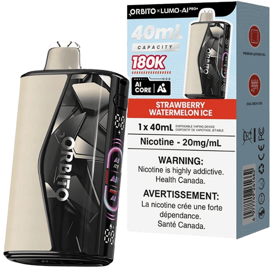 Strawberry Watermelon lce - Orbito Lumo AI Pro+ 180K Disposable Vape (30mL) - Simpli Vape - #Canada shipping and delivery#