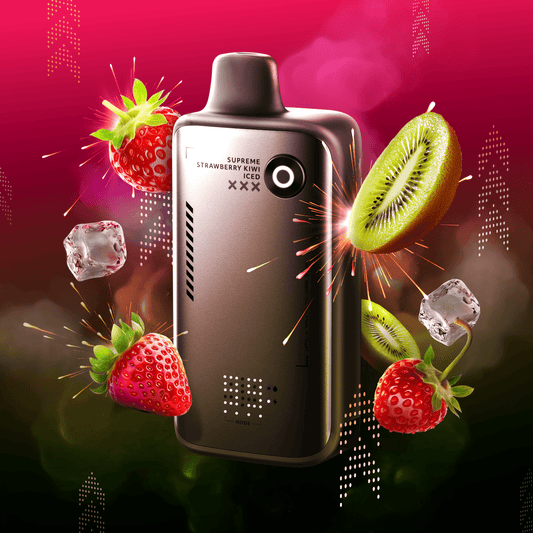Supreme Strawberry Kiwi Iced Flavour Beast Alpha 80K Disposable - Simpli Vape - Canada shipping and delivery