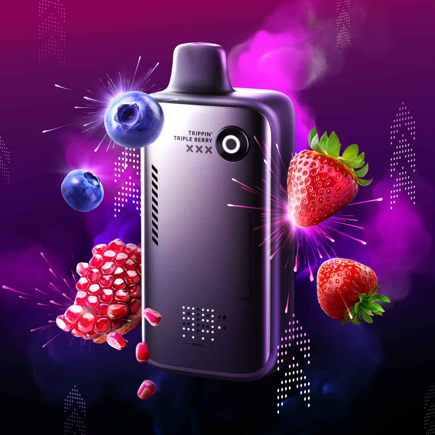 Trippin' Triple Berry Flavour Beast Alpha 80K Disposable - Simpli Vape - Canada shipping and delivery
