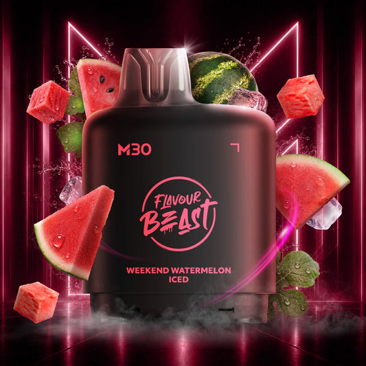 Weekend Watermelon Iced - Level X Flavour Beast M30 Series - Simpli Vape - Canada shipping and delivery