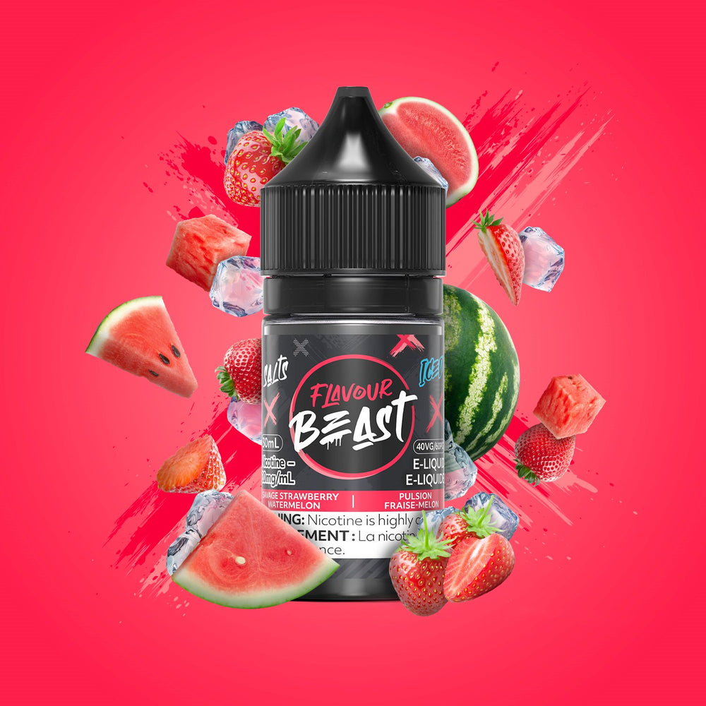 Flavour Beast E-Liquid - Savage Strawberry Watermelon Iced