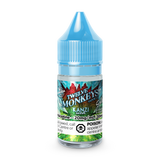 30 mL bottle of Kanzi Iced Nic Salt E-Liquid by Twelve Monkeys from Ice Age Series, Kanzi by twelve monkeys is a blend of watermelon and strawberry with a hint of kiwi and mint
