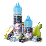 60 mL bottle of Bliss Ice Age E-Liquid by Twelve Monkeys from OASIS Series, Bliss Vape E-Liquid flavours is a blend of fresh red grapes mixed with green apple and yellow pear and mint