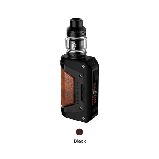 Geekvape Aegis Legend 2 200W Starter Kit in black and brown leather color