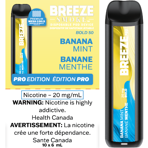 Banana Mint - Breeze Pro Disposable Vape
