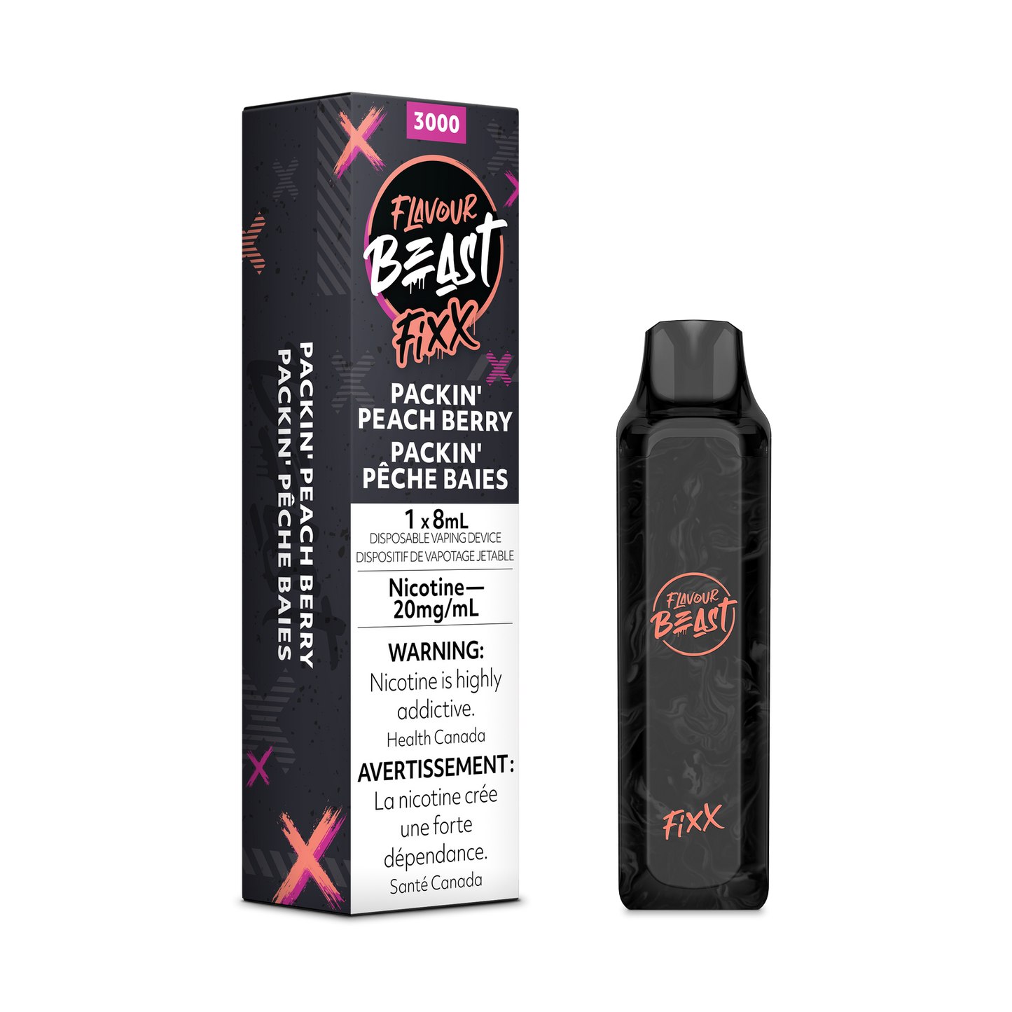 Flavour Beast Fixx Disposable - Packin' Peach Berry