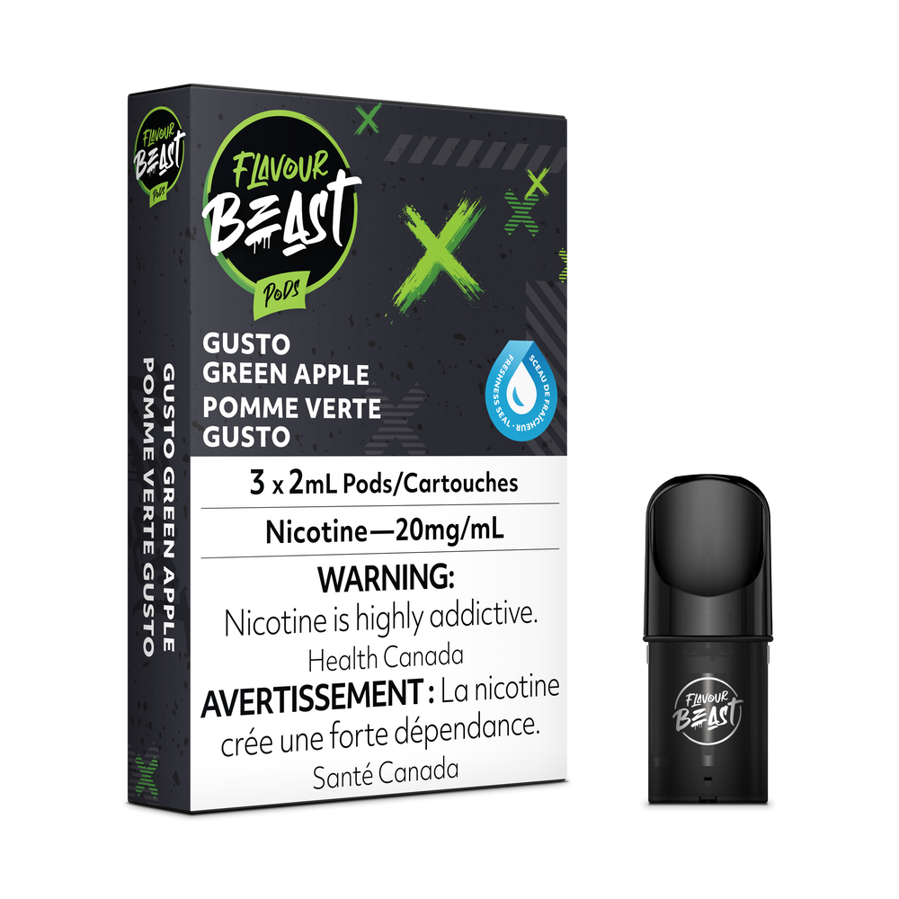 Gusto Green Apple - Flavour Beast STLTH Compatible Pod