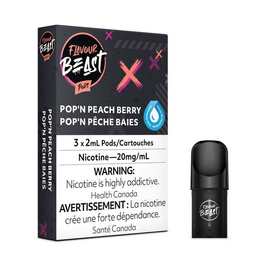 Pop'n Peach Berry - Flavour Beast STLTH Compatible Pod