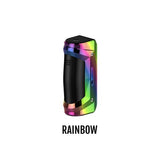 Geekvape Aegis Solo 2 100W Mod (Without Tank) in rainbow chrome and black leather color