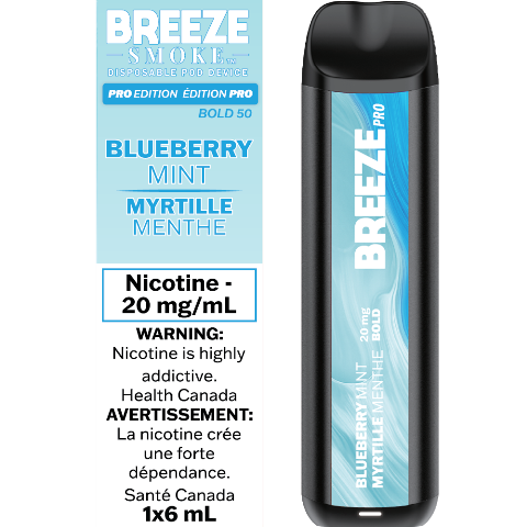 Blueberry Mint - Breeze Pro Disposable Vape