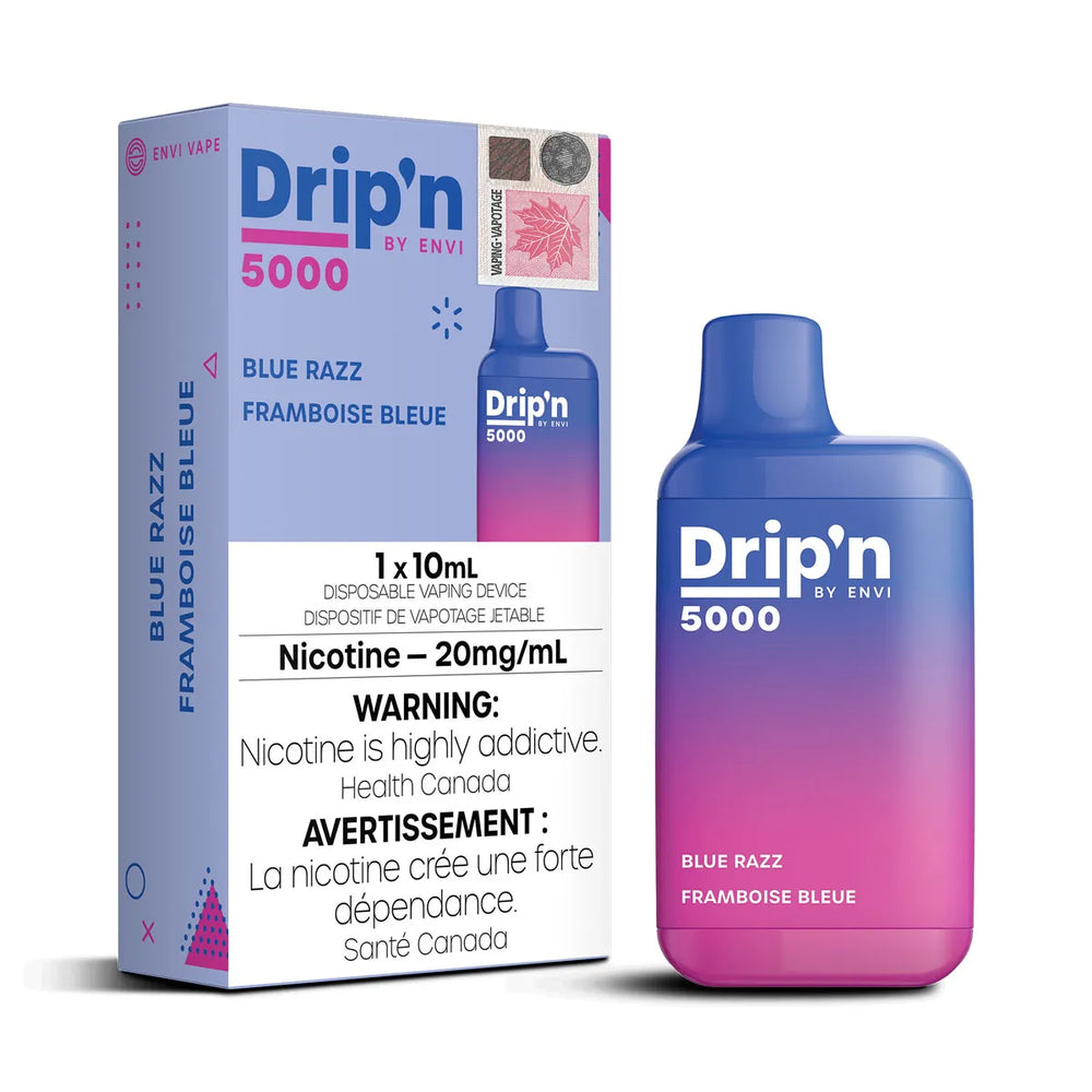 Drip'n by Envi 5000 Disposable - Blue Razz