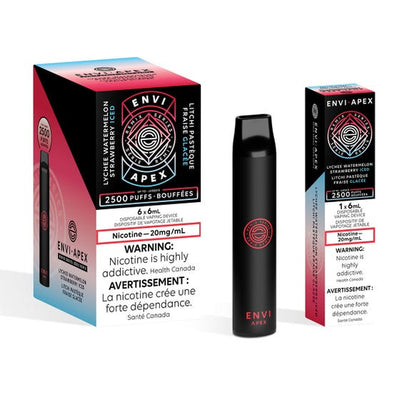 Lychee Watermelon Strawberry Iced (Remix Series) - ENVI Apex Disposable 2500 Puffs