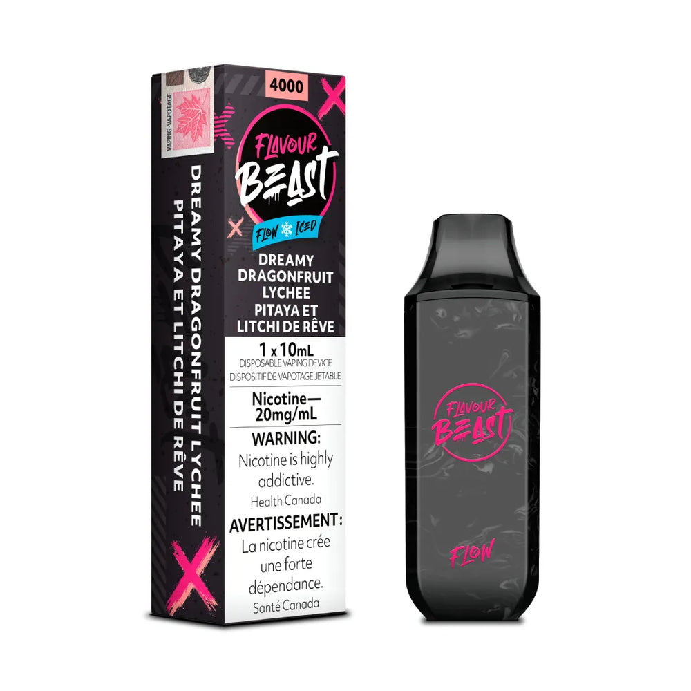 Dreamy Dragonfruit Lychee Iced - Flavour Beast Flow Disposable 5000 Puffs