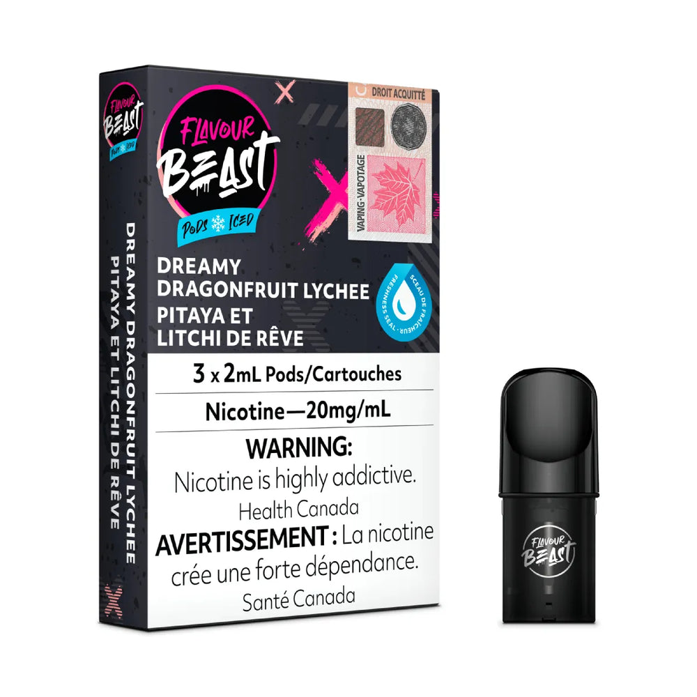 Dreamy Dragonfruit Lychee Iced - Flavour Beast STLTH Compatible Pod