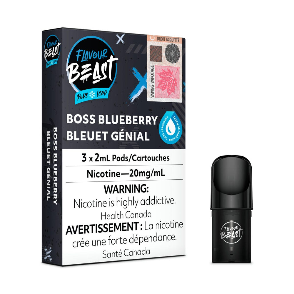 Boss Blueberry Iced - Flavour Beast STLTH Compatible Pod