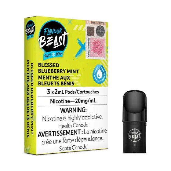 Blessed Blueberry Mint Iced - Flavour Beast STLTH Compatible Pod