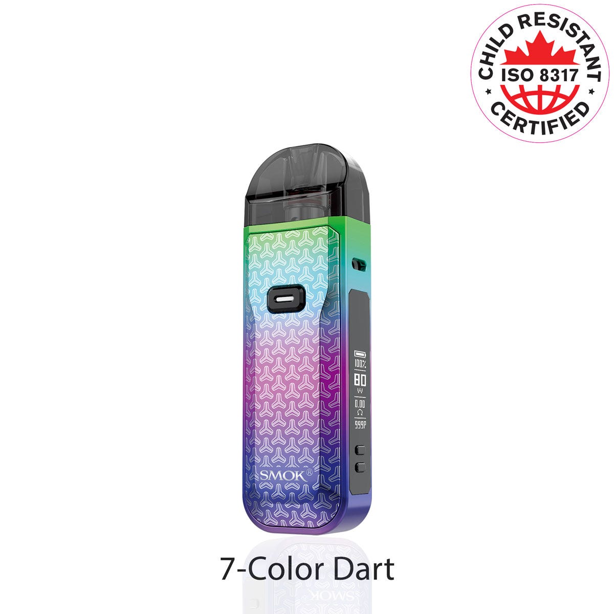 Smok Nord 5 80W Pod Kit in 7 color dart combination