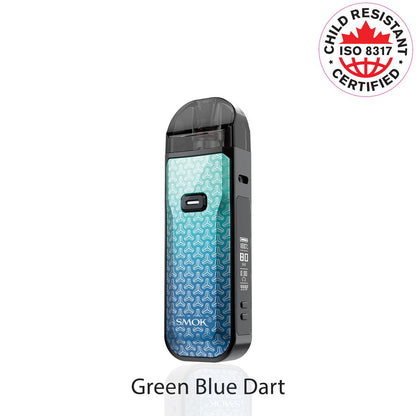 Smok Nord 5 80W Pod Kit in green blue dart color