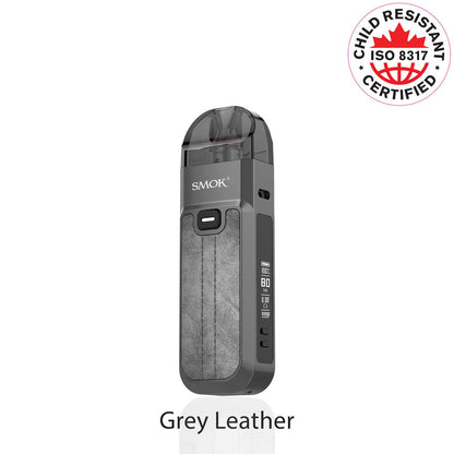 Smok Nord 5 80W Pod Kit in grey leather color