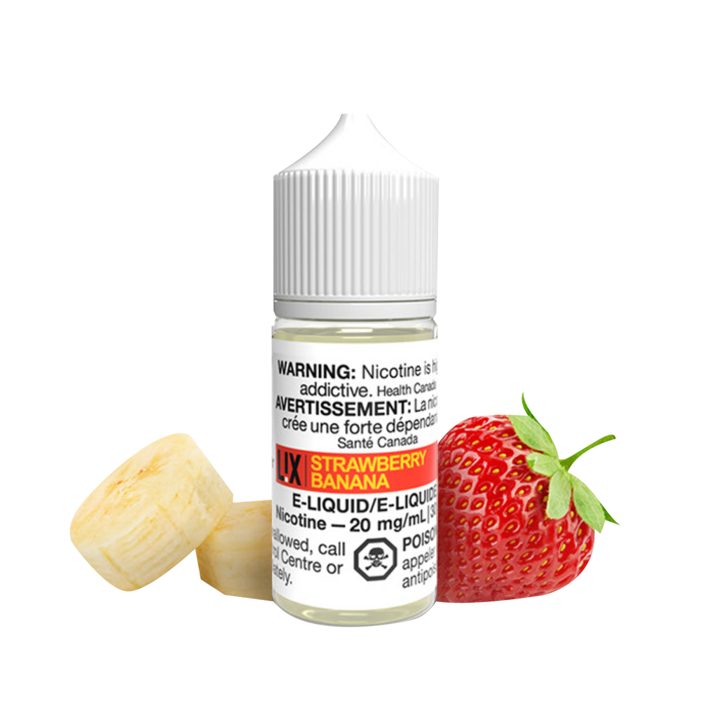 L!X – Strawberry Banana E-Liquid (Nic Salt 30mL)